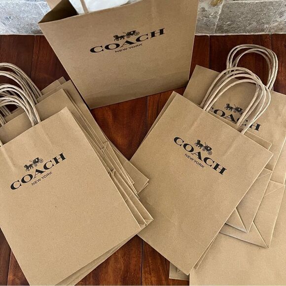 COACH Gift Paper Bag ONLY for Purses Satchel tote Crossbody Xbody Messenger - Picture 16 of 16